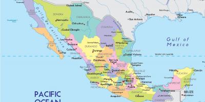 地図メキシコシティ状態