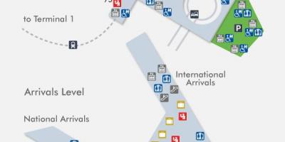Mexターミナル2の地図