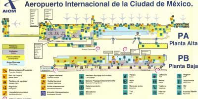 メキシコシティ国際空港地図