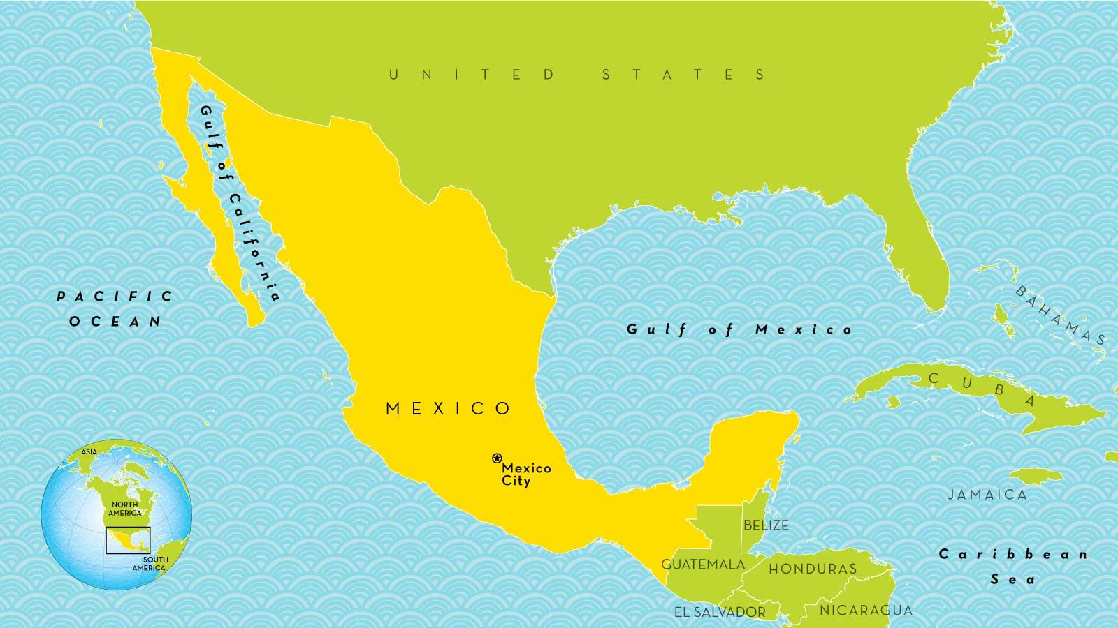 メキシコシティの世界地図 地図のメキシコシティ メキシコ