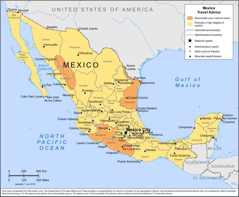地図メキシコシティとその周辺