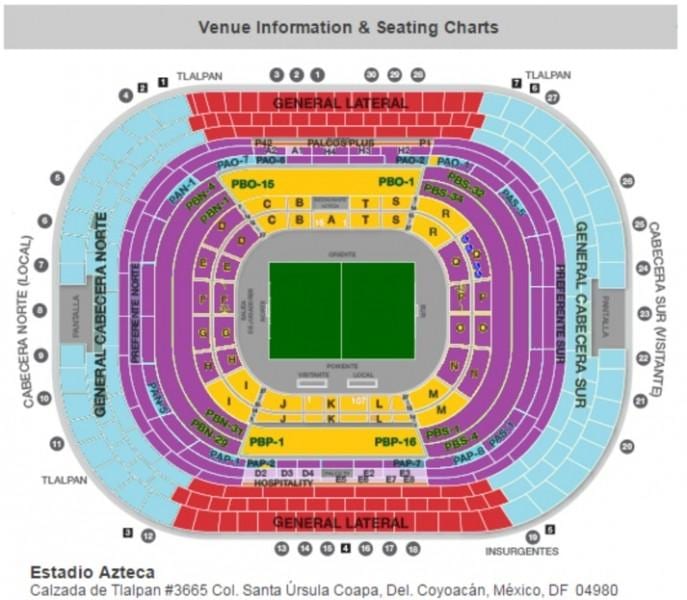 estadio azteca席図