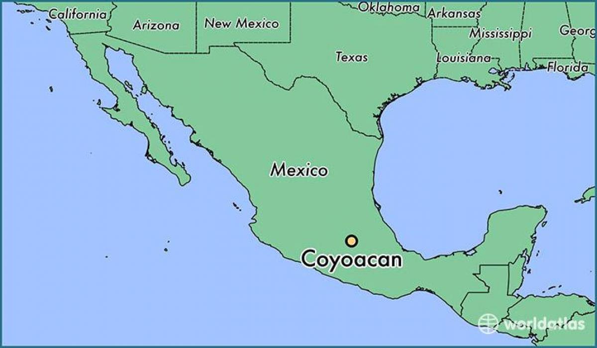 coyoacanメキシコシティの地図
