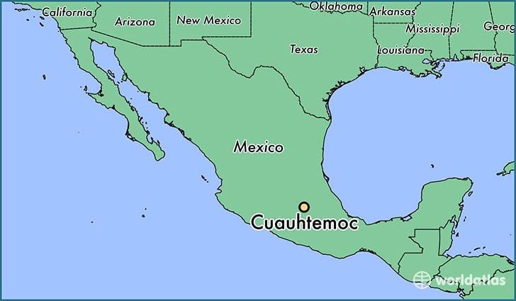地図cuauhtemocメキシコ 