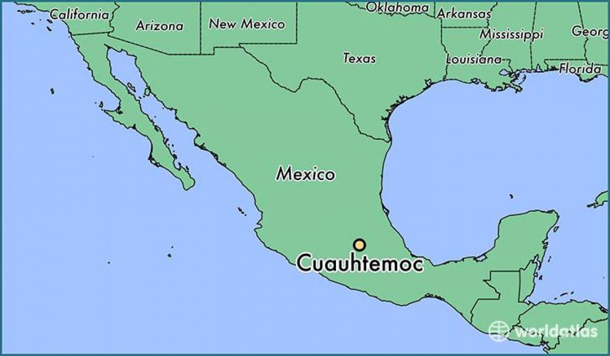 地図cuauhtemocメキシコ 