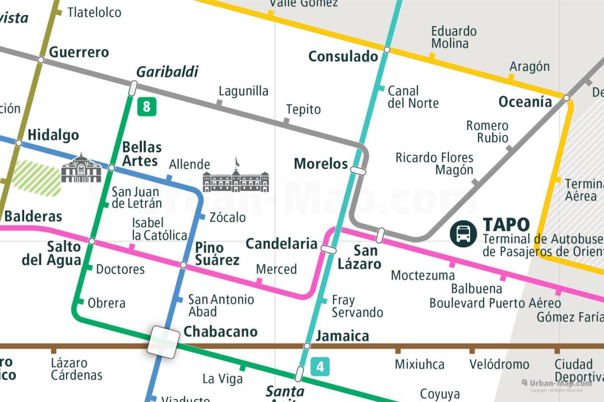 地図tepitoメキシコシティ 