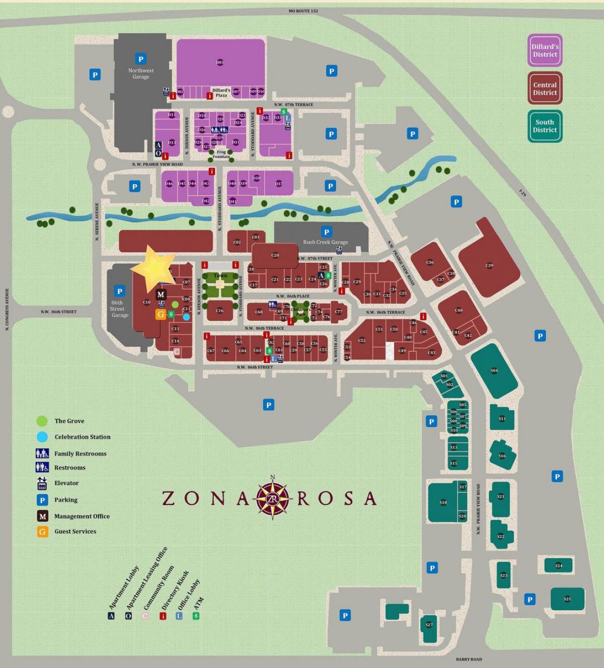 zona rosaメキシコシティの地図