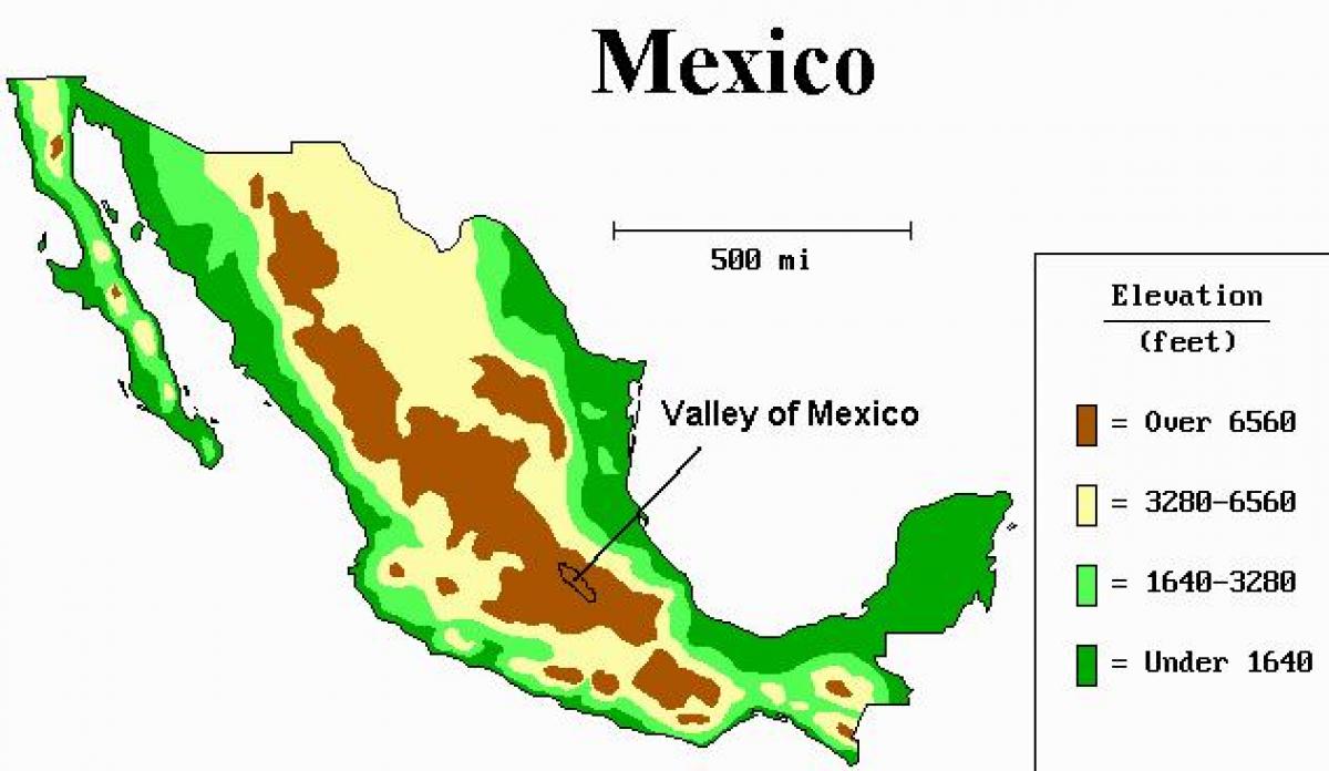 地図valleyのメキシコ