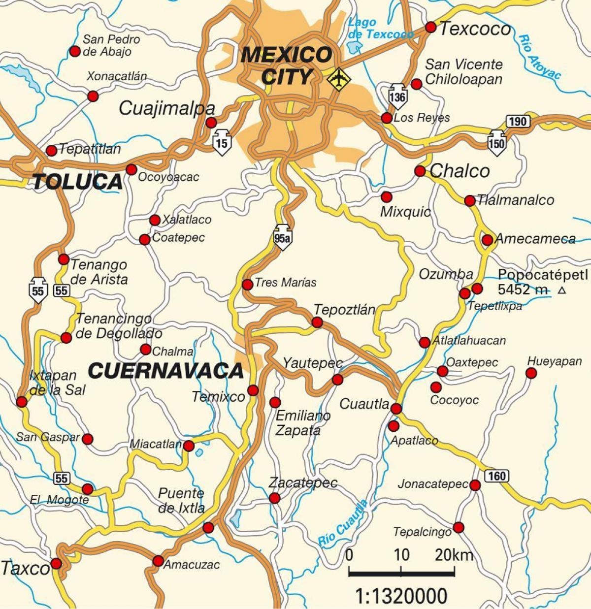 Mexico City df地図