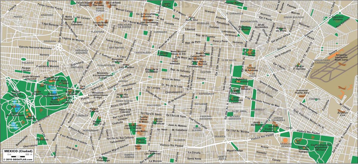メキシコ市街地図