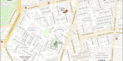 地図のコンデサメキシコシティ
