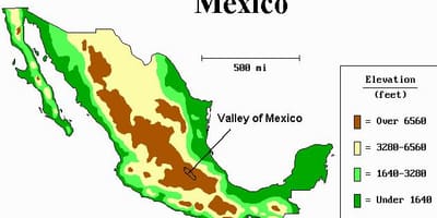 地図valleyのメキシコ