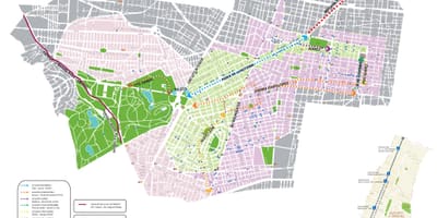 地図メキシコシティバイク