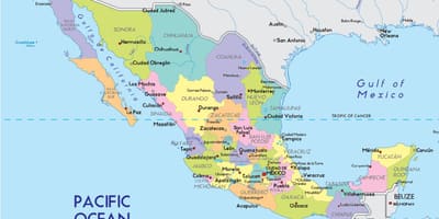 地図メキシコシティ状態
