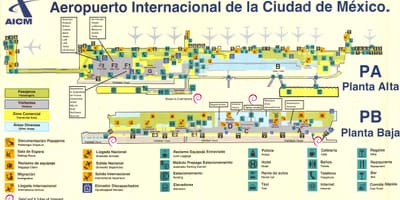 メキシコシティ国際空港地図
