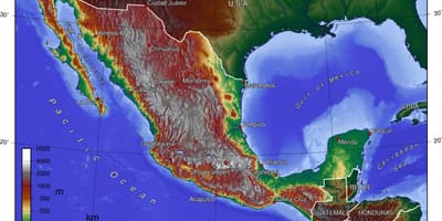 メキシコシティ地形図