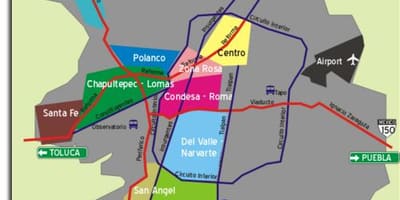 メキシコ市街地図