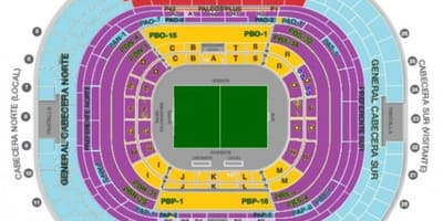 Estadio azteca席図