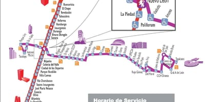 地図metrobusメキシコシティ