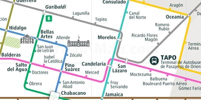地図tepitoメキシコシティ 